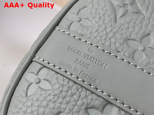 Louis Vuitton Keepall Bandouliere 25 in Mineral Gray Embossed Taurillon Monogram Cowhide Leather M23163 Replica