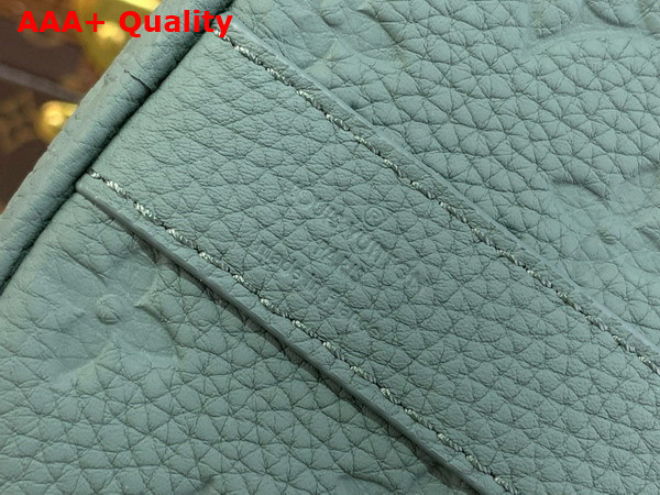 Louis Vuitton Keepall Bandouliere 25 in Misty Lake Green Taurillon Monogram Embossed Cowhide Leather M13866 Replica