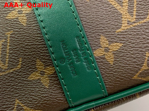 Louis Vuitton Keepall Bandouliere 35 Borneo Green Monogram Macassar Coated Canvas and Cowhide Leather M12765 Replica