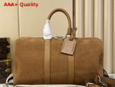 Louis Vuitton Keepall Bandouliere 35 Extendable Tan Suede Calfskin M2A548 Replica