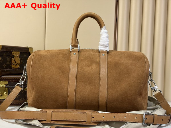 Louis Vuitton Keepall Bandouliere 35 Extendable Tan Suede Calfskin M2A548 Replica