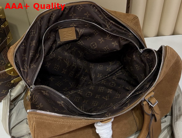 Louis Vuitton Keepall Bandouliere 35 Extendable Tan Suede Calfskin M2A548 Replica