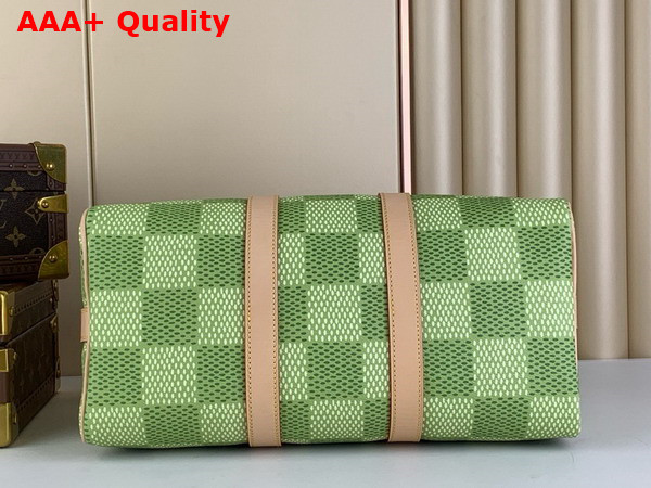 Louis Vuitton Keepall Bandouliere 35 Green Damier Golf Coated Canvas N40671 Replica