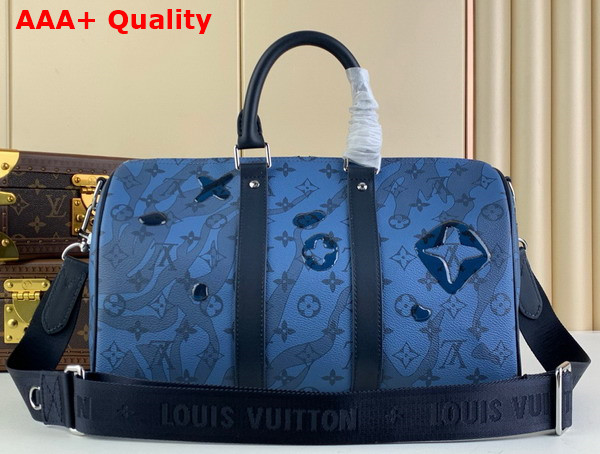 Louis Vuitton Keepall Bandouliere 35 Monogram Aquagarden Coated Canvas M22573 Replica