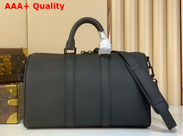 Louis Vuitton Keepall Bandouliere 35 in Black Waxy Calfskin M15249 Replica