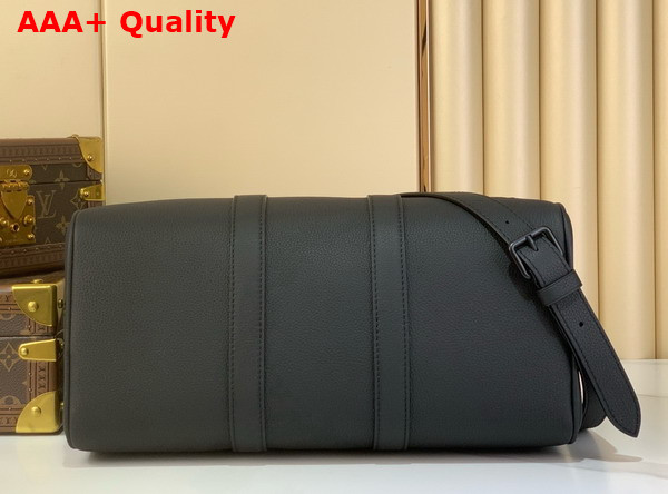 Louis Vuitton Keepall Bandouliere 35 in Black Waxy Calfskin M15249 Replica
