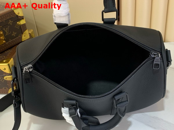 Louis Vuitton Keepall Bandouliere 35 in Black Waxy Calfskin M15249 Replica