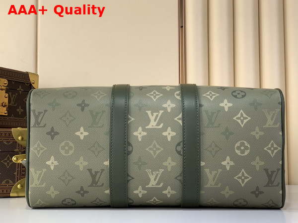 Louis Vuitton Keepall Bandouliere 35 in Khaki Green Monogram Surplus Coated Canvas M27054 Replica