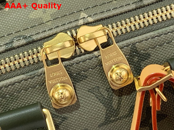 Louis Vuitton Keepall Bandouliere 35 in Khaki Green Monogram Surplus Coated Canvas M27054 Replica