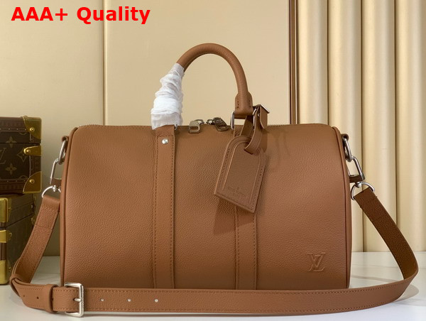 Louis Vuitton Keepall Bandouliere 35 in Tan Waxy Calfskin M25980 Replica