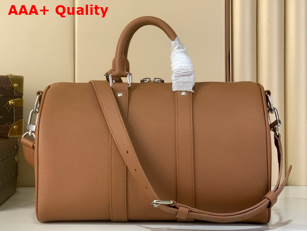 Louis Vuitton Keepall Bandouliere 35 in Tan Waxy Calfskin M25980 Replica
