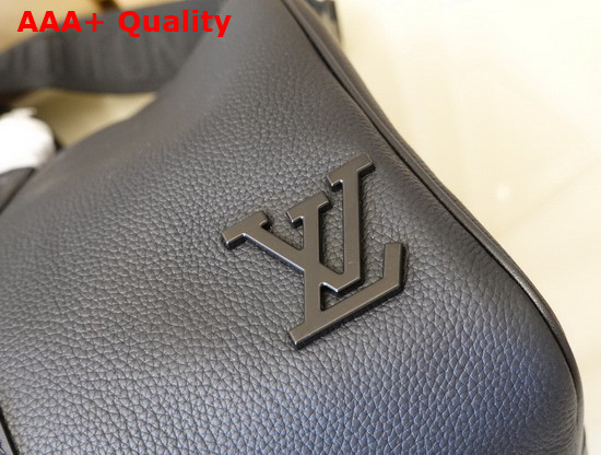 Louis Vuitton Keepall Bandouliere 40 LV Aerogram Version Black Cowhide Leather M57088 Replica