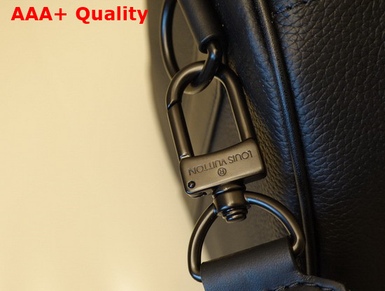 Louis Vuitton Keepall Bandouliere 40 LV Aerogram Version Black Cowhide Leather M57088 Replica