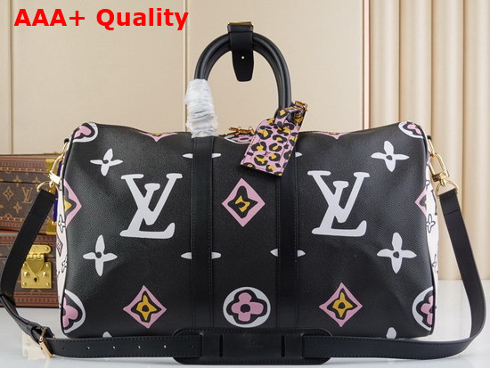 Louis Vuitton Keepall Bandouliere 45 Bag in Canvas with an Oversized Hand Painted Version of the Monogram Print M58656 Replica