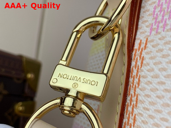 Louis Vuitton Keepall Bandouliere 45 Bag in Peach Damierlicious Coated Canvas N40713 Replica