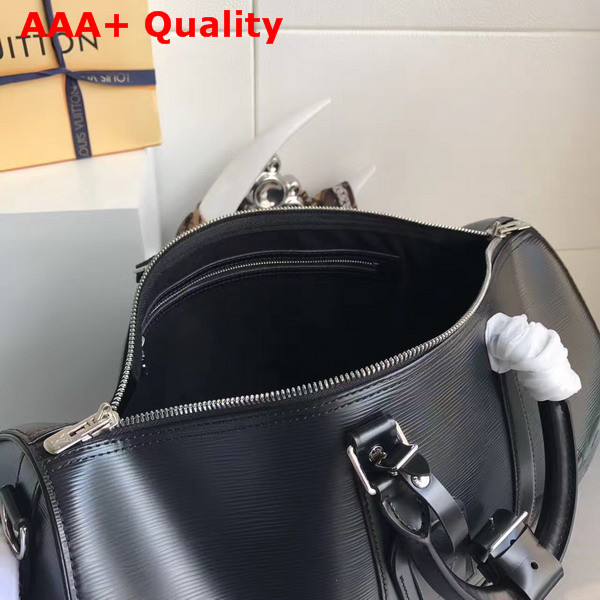 Louis Vuitton Keepall Bandouliere 45 Black Epi Leather Supreme Replica