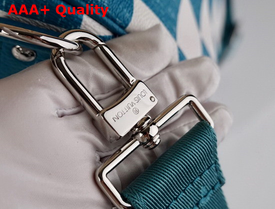 Louis Vuitton Keepall Bandouliere 45 Blue and White Damier Pattern Replica