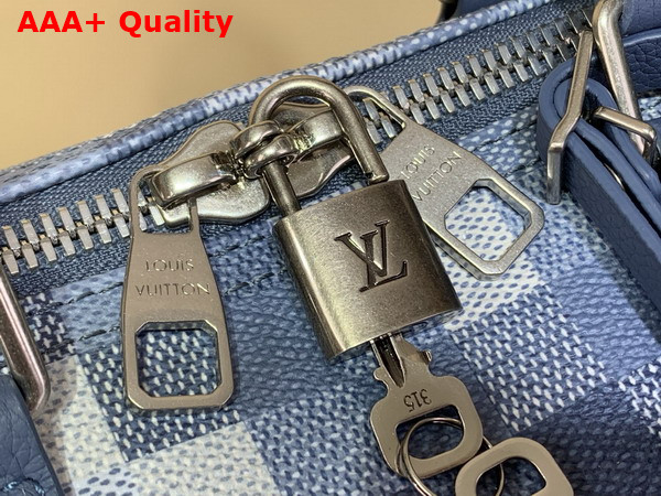 Louis Vuitton Keepall Bandouliere 45 Denim Blue Damoflage Coated Canvas M29601 Replica