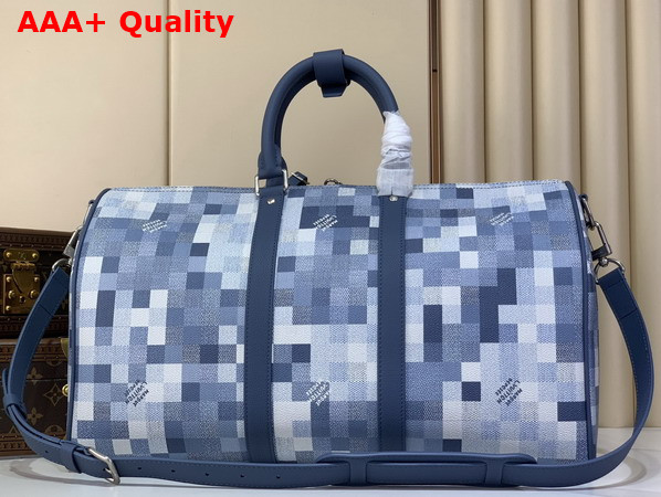 Louis Vuitton Keepall Bandouliere 45 Denim Blue Damoflage Coated Canvas M29601 Replica