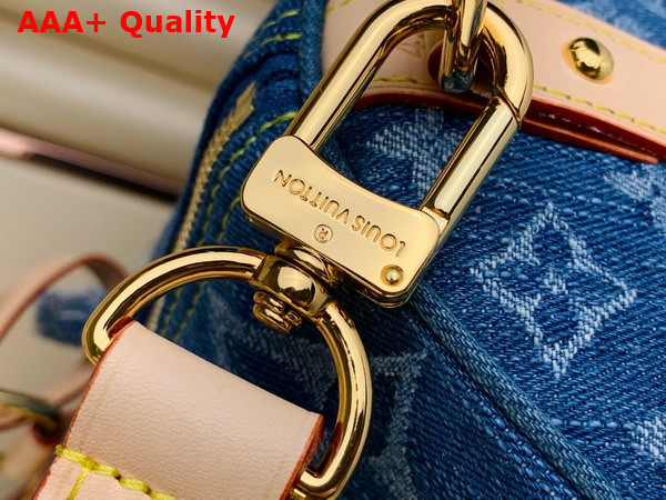 Louis Vuitton Keepall Bandouliere 45 Denim Blue Monogram Denim M24315 Replica