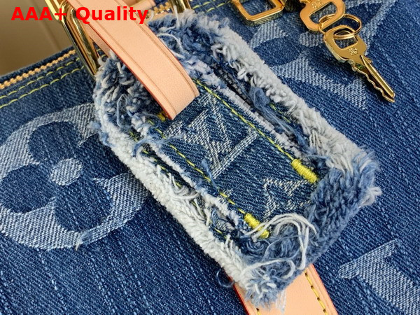 Louis Vuitton Keepall Bandouliere 45 Denim Blue Monogram Denim M24315 Replica