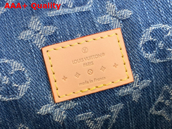 Louis Vuitton Keepall Bandouliere 45 Denim Blue Monogram Denim M24315 Replica