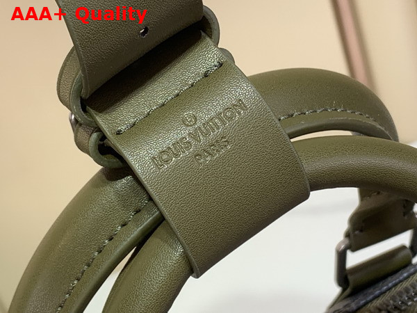 Louis Vuitton Keepall Bandouliere 45 Khaki Green Monogram Eclipse Coated Canvas M28837 Replica