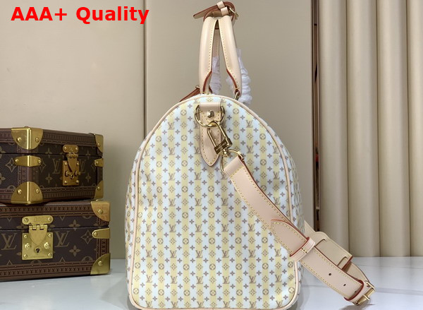Louis Vuitton Keepall Bandouliere 45 LV Stamp Canvas Banana Yellow M28678 Replica