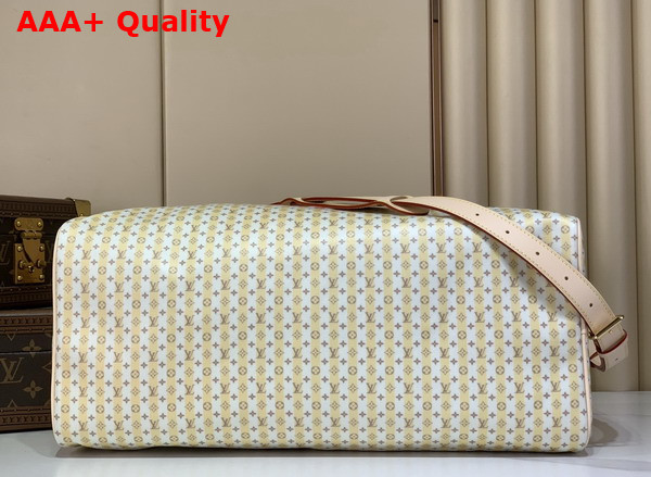Louis Vuitton Keepall Bandouliere 45 LV Stamp Canvas Banana Yellow M28678 Replica