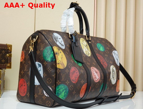 Louis Vuitton Keepall Bandouliere 45 Monogram Cameo Printed Canvas M59261 Replica