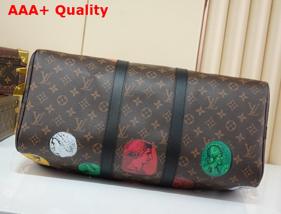 Louis Vuitton Keepall Bandouliere 45 Monogram Cameo Printed Canvas M59261 Replica