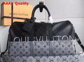 Louis Vuitton Keepall Bandouliere 45 Monogram Eclipse Canvas Dual Color Replica