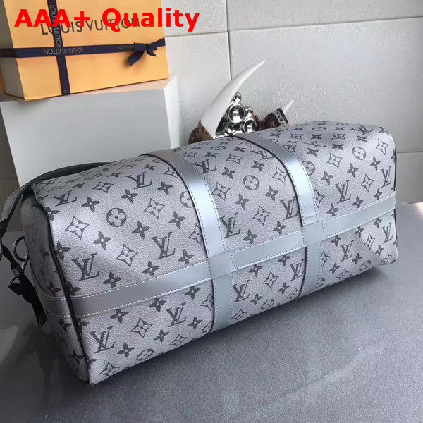 Louis Vuitton Keepall Bandouliere 45 Monogram Eclipse Canvas Dual Color Replica