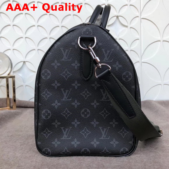 Louis Vuitton Keepall Bandouliere 45 Monogram Eclipse Coated Canvas Replica