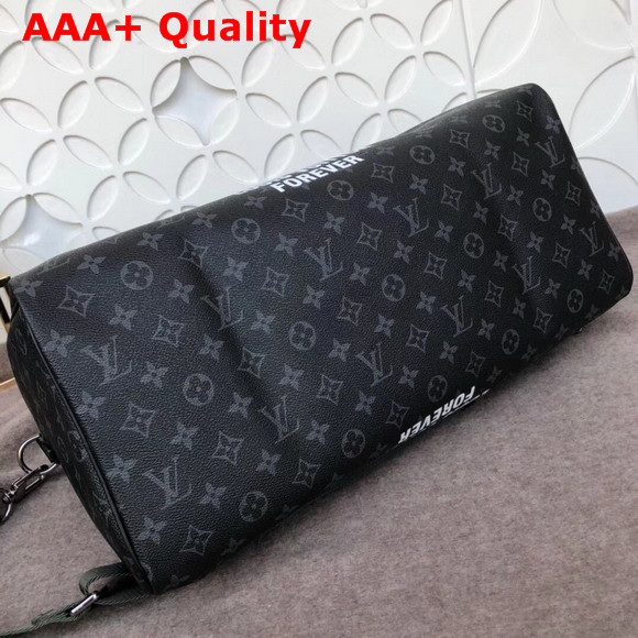 Louis Vuitton Keepall Bandouliere 45 Monogram Eclipse Coated Canvas Replica