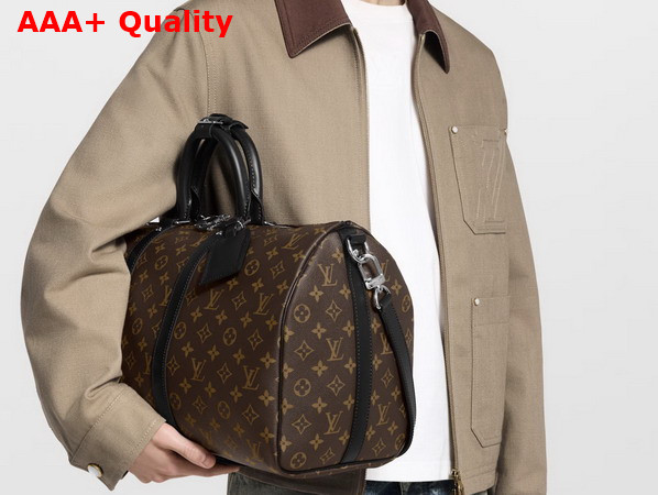 Louis Vuitton Keepall Bandouliere 45 Monogram Macassar M56711 Replica