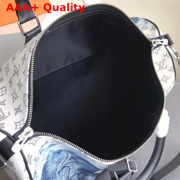 Louis Vuitton Keepall Bandouliere 45 Monogram Savane Canvas with a Elephant Print Replica