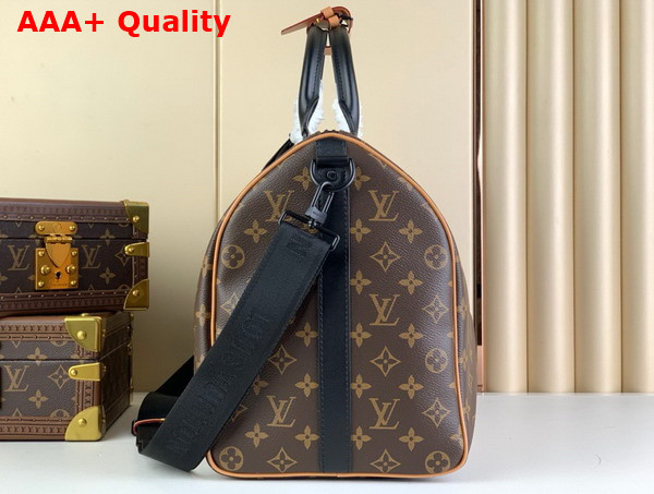 Louis Vuitton Keepall Bandouliere 45 Radiant Sun Monogram Macassar Coated Canvas M46703 Replica