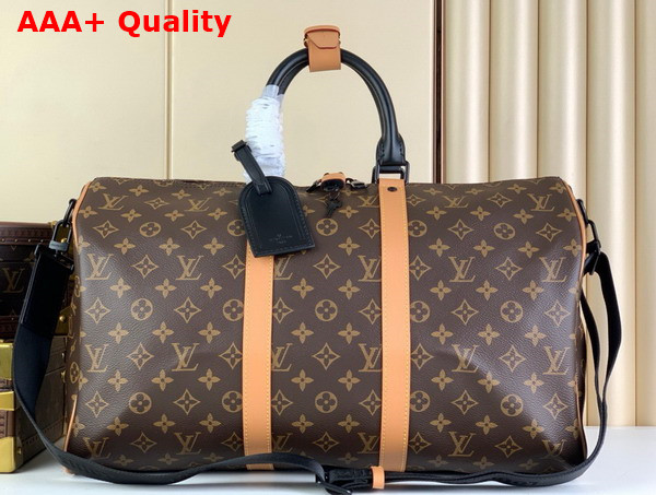 Louis Vuitton Keepall Bandouliere 45 Radiant Sun Monogram Macassar Coated Canvas M46703 Replica