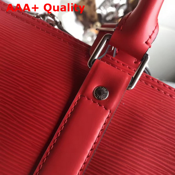 Louis Vuitton Keepall Bandouliere 45 Red Epi Leather Replica