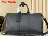 Louis Vuitton Keepall Bandouliere 45 in Black Monogram Midnight Coated Canvas M28403 Replica