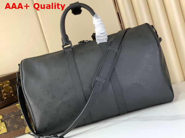 Louis Vuitton Keepall Bandouliere 45 in Black Monogram Midnight Coated Canvas M28403 Replica