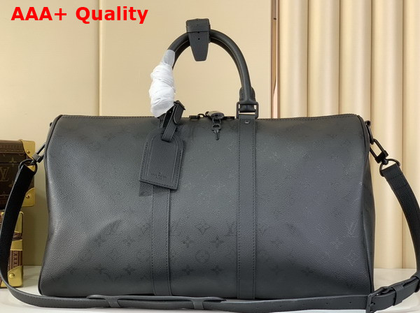 Louis Vuitton Keepall Bandouliere 45 in Black Monogram Midnight Coated Canvas M28403 Replica