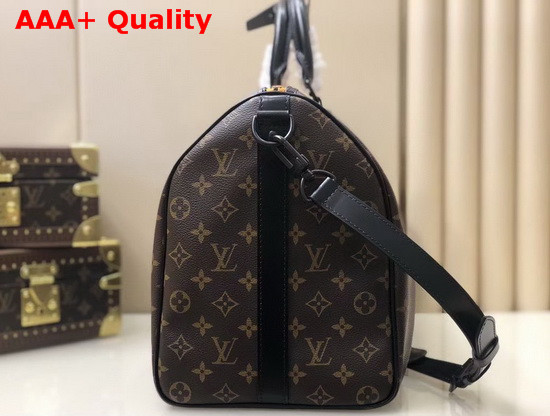 Louis Vuitton Keepall Bandouliere 45 in Monogram Canvas with a Printed Cartoon Wolf Replica