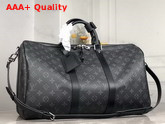 Louis Vuitton Keepall Bandouliere 45 in Monogram Eclipse Canvas M40569 Replica