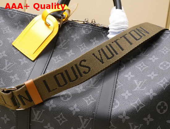 Louis Vuitton Keepall Bandouliere 45 in Monogram Eclipse Canvas Replica