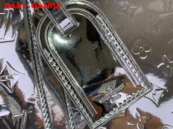 Louis Vuitton Keepall Bandouliere 45 in Silver Monogram Mirror Coated Canvas Replica