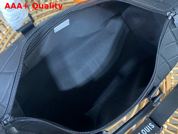 Louis Vuitton Keepall Bandouliere 50 Bag in Black Taurillon Calf Leather for 2022 FIFA World Cup M21382 Replica