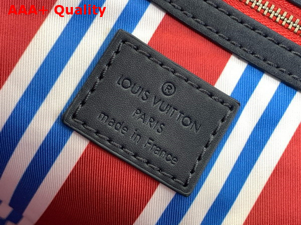 Louis Vuitton Keepall Bandouliere 50 Bag in Blue Monogram Heritage Coated Canvas M14837 Replica