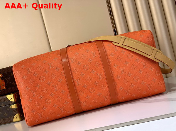 Louis Vuitton Keepall Bandouliere 50 Bag in Caramel Monogram Heritage Coated Canvas M26865 Replica